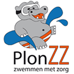 Logo PlonZZ, Zwemmen met Zorg