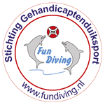 Logo Stichting Gehandicaptenduiksport W.- F.: Fun Diving