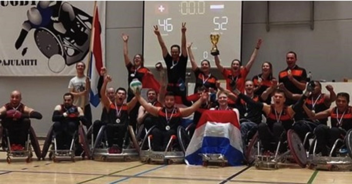 Overweldigende EK-zege voor Nederlands rolstoelrugby team afbeelding nieuwsbericht Overweldigende EK-zege voor Nederlands rolstoelrugby team afbeelding nieuwsbericht