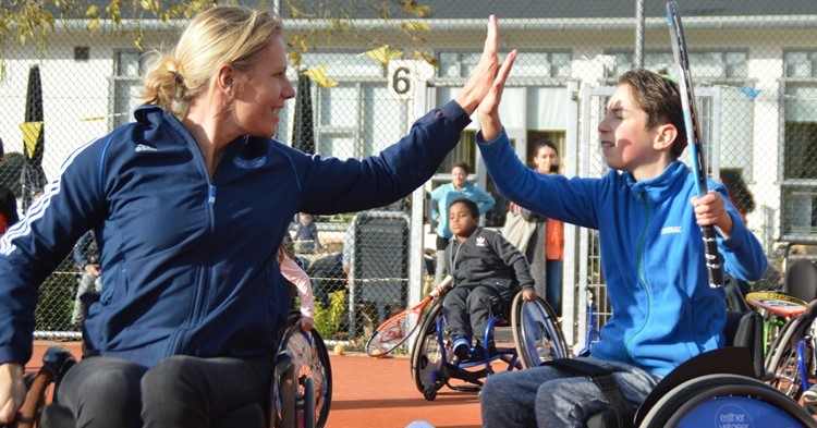 Rolstoeltennisclinic LTV Irminloo tijdens Nationale Sportweek afbeelding nieuwsbericht