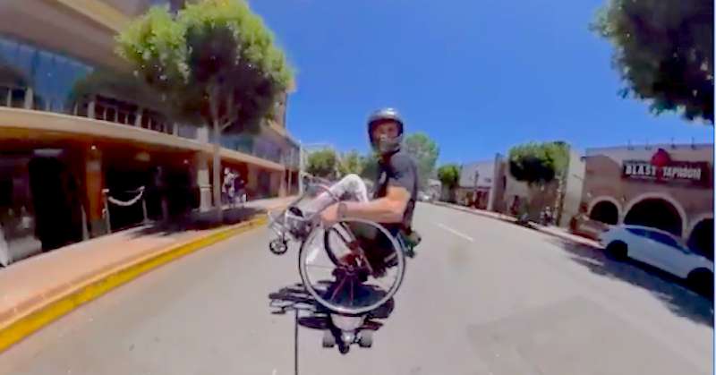 Evan gaat hard met zijn rolstoel-skateboard afbeelding nieuwsbericht Evan gaat hard met zijn rolstoel-skateboard afbeelding nieuwsbericht