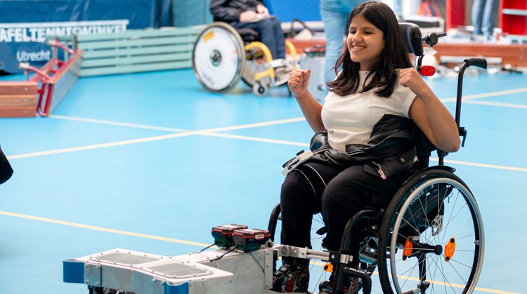 Met de AmiGo kun je voetballen in een rolstoel! afbeelding nieuwsbericht