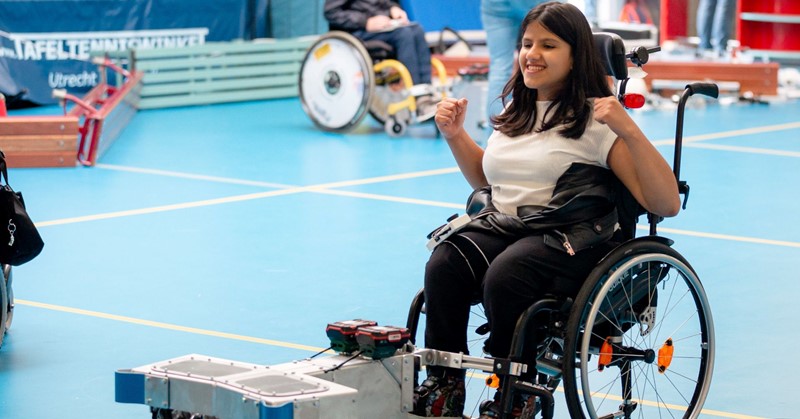 Met de AmiGo kun je voetballen in een rolstoel! afbeelding nieuwsbericht