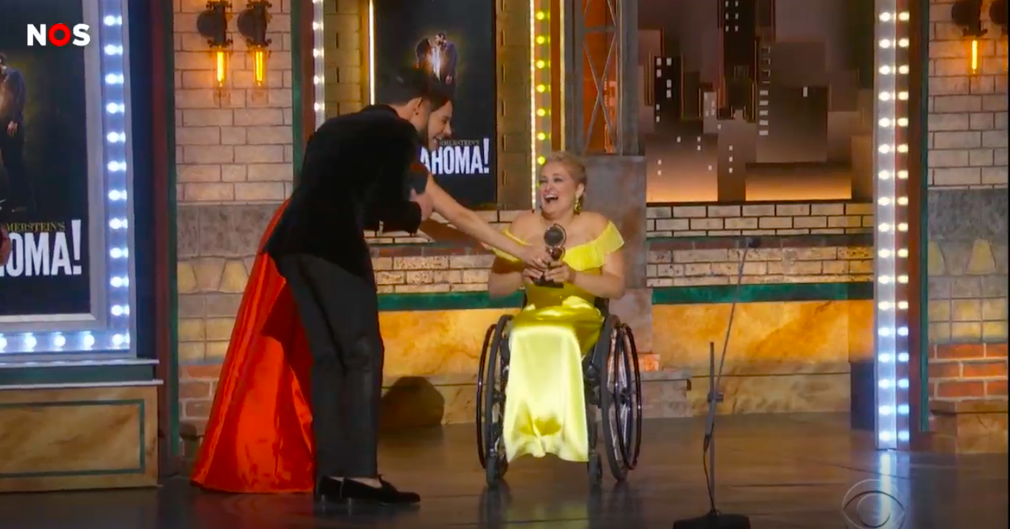Broadway prijs voor actrice in een rolstoel afbeelding nieuwsbericht Broadway prijs voor actrice in een rolstoel afbeelding nieuwsbericht