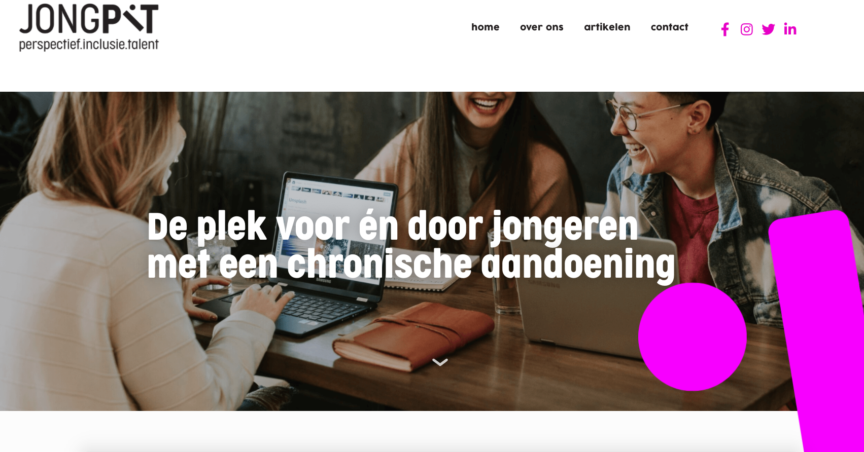 JongPIT: perspectief met chronische aandoening afbeelding nieuwsbericht JongPIT: perspectief met chronische aandoening afbeelding nieuwsbericht
