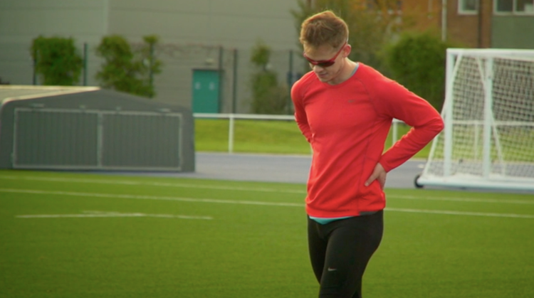 De uitdagingen van een blinde sprinter afbeelding nieuwsbericht