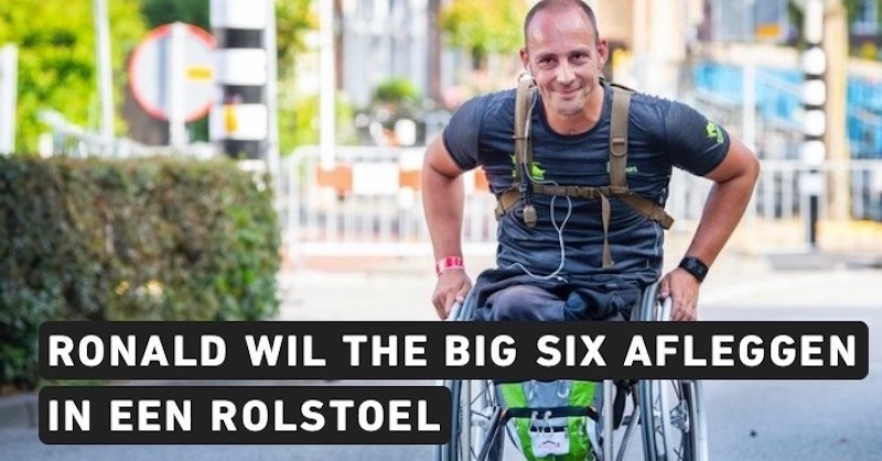 Ronald wil 6 marathons in zijn rolstoel doen afbeelding nieuwsbericht