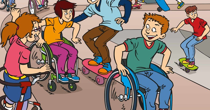 Sam en Sarah: striphelden in een rolstoel afbeelding nieuwsbericht