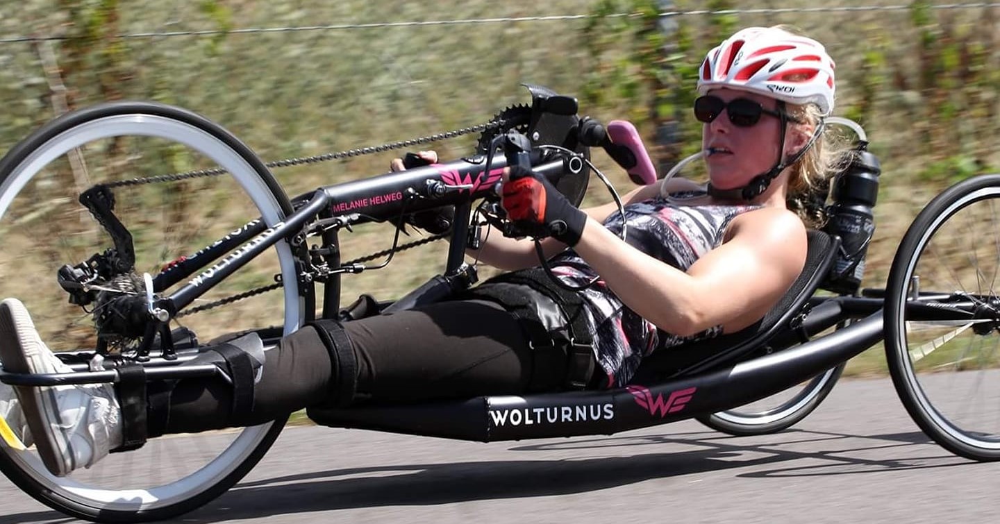 Melanie is vrolijker door het handbiken afbeelding nieuwsbericht Melanie is vrolijker door het handbiken afbeelding nieuwsbericht
