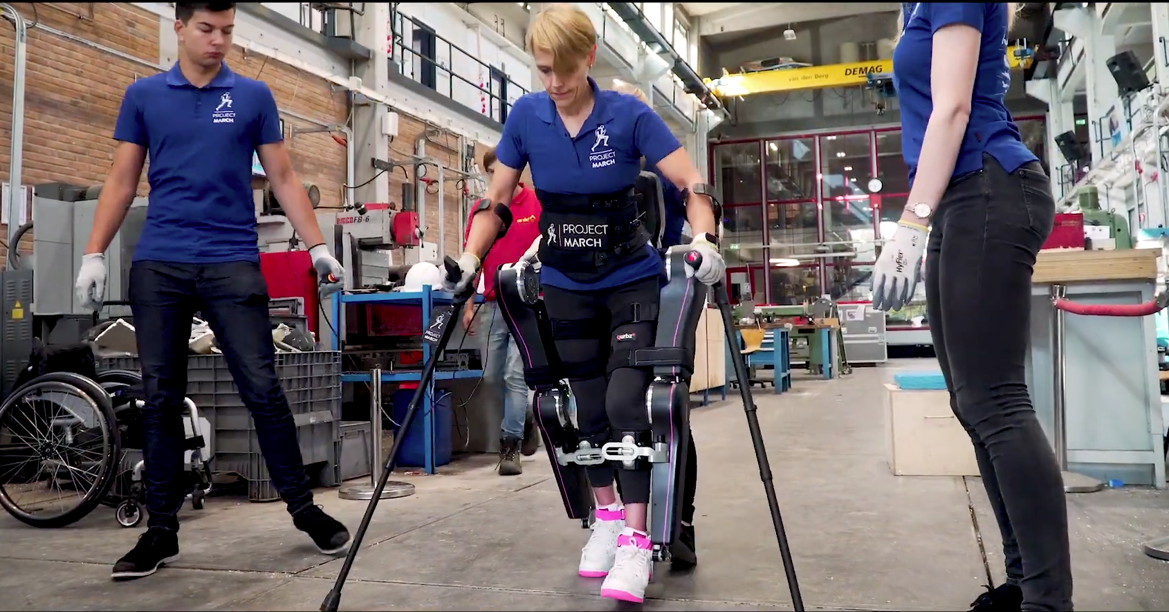 Nieuw exoskelet kan ook zijwaarts bewegen afbeelding nieuwsbericht Nieuw exoskelet kan ook zijwaarts bewegen afbeelding nieuwsbericht