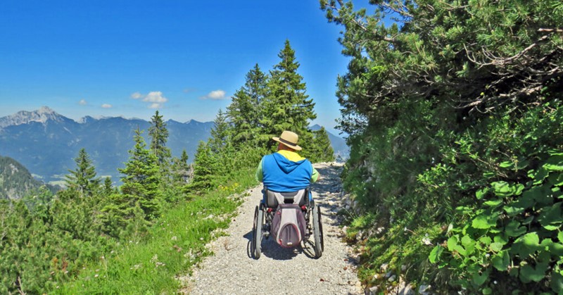 Een rolstoelpad op grote hoogte in Oostenrijk afbeelding nieuwsbericht