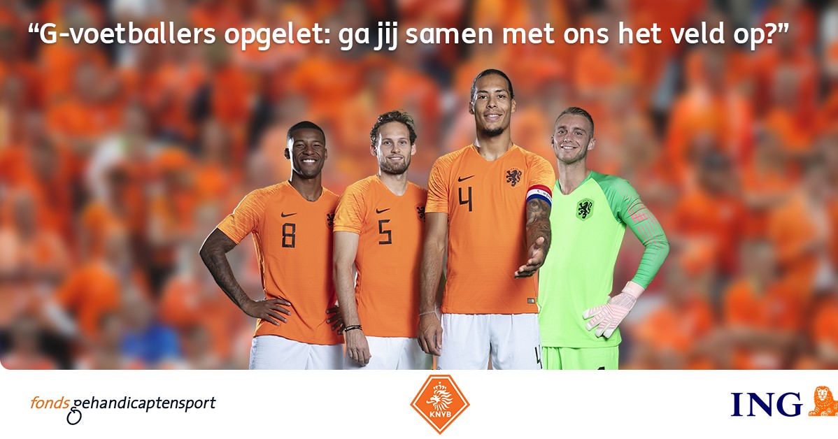 Nederlands elftal zoekt G-voetballers afbeelding nieuwsbericht Nederlands elftal zoekt G-voetballers afbeelding nieuwsbericht