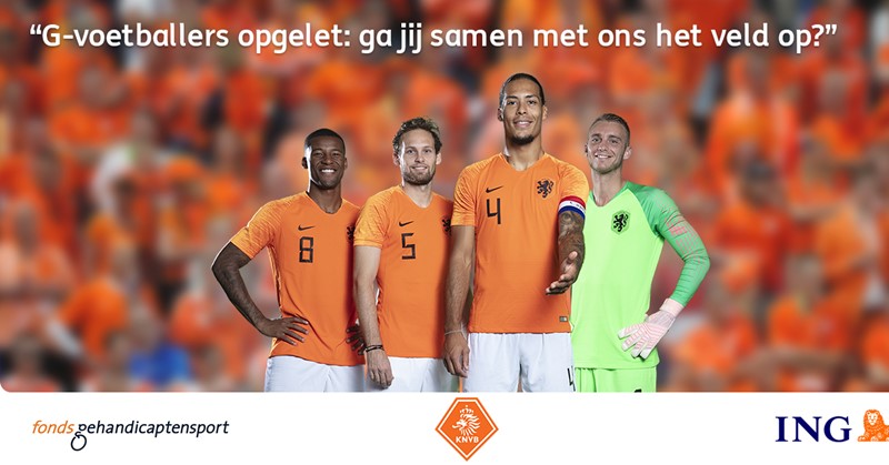 Nederlands elftal zoekt G-voetballers afbeelding nieuwsbericht