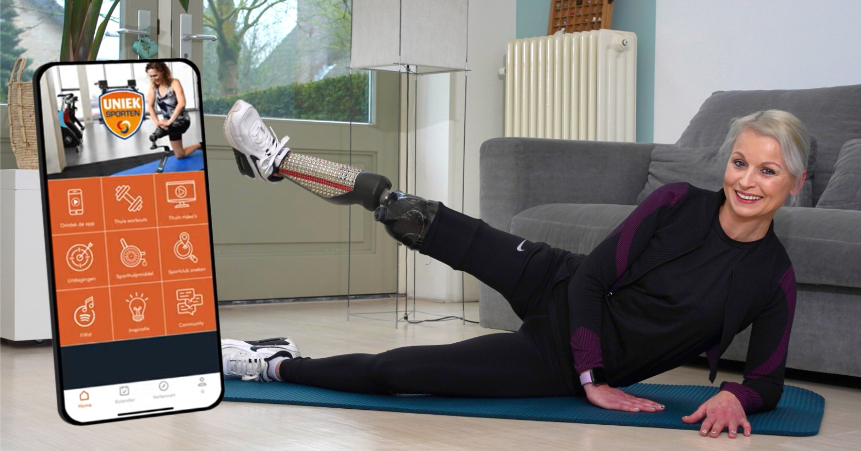 Nieuwe fitnessapp: Uniek Sporten Thuis! afbeelding nieuwsbericht Nieuwe fitnessapp: Uniek Sporten Thuis! afbeelding nieuwsbericht