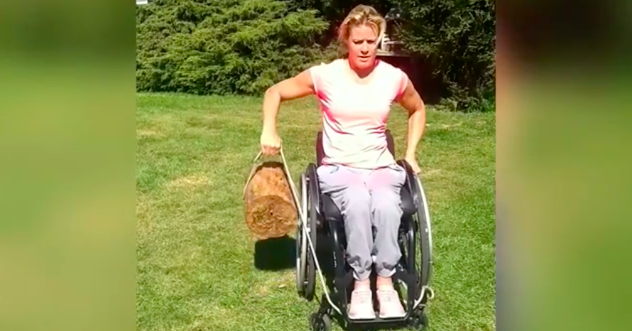 Nicole doet houthakkers workout in de tuin afbeelding nieuwsbericht Nicole doet houthakkers workout in de tuin afbeelding nieuwsbericht