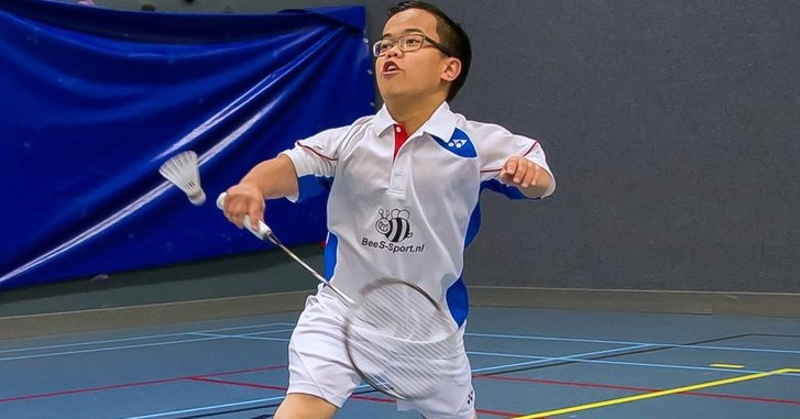 Bij badminton voor kleine mensen is alles 'normaal'. Ook de nethoogte.  afbeelding nieuwsbericht