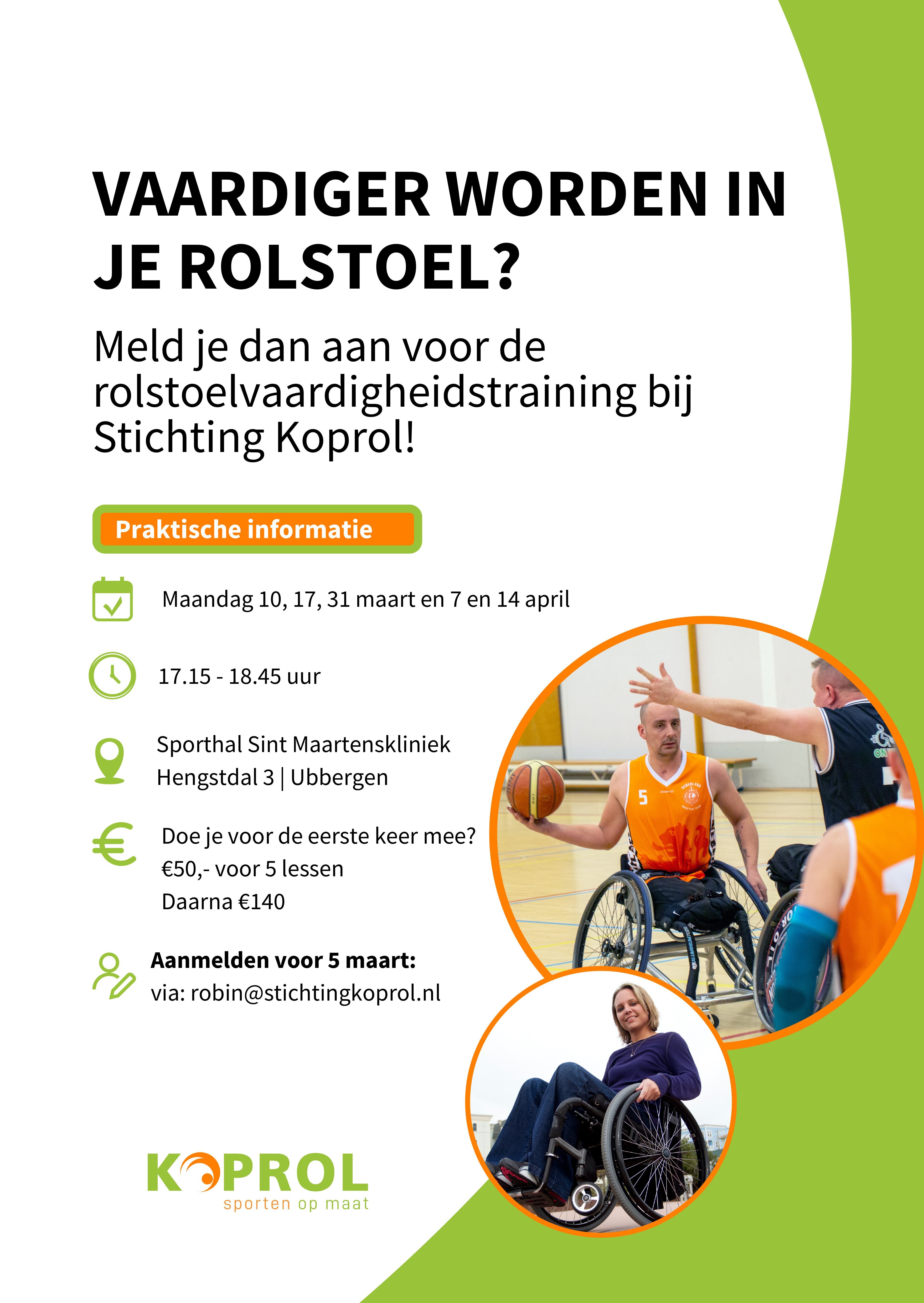 Rolstoelvaardigheidstraining 2025 regio Nijmegen