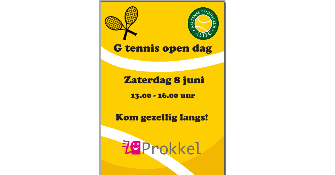 G Tennis Open Dag afbeelding nieuwsbericht G Tennis Open Dag afbeelding nieuwsbericht