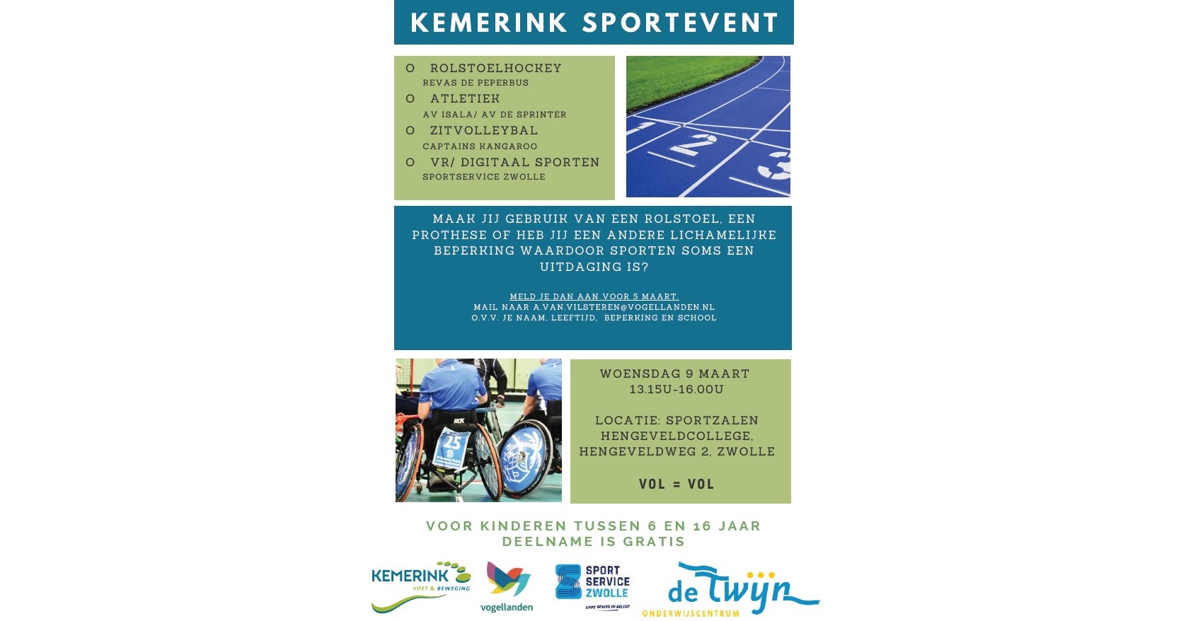 Doe mee aan het Kemerink Sportevent afbeelding nieuwsbericht Doe mee aan het Kemerink Sportevent afbeelding nieuwsbericht