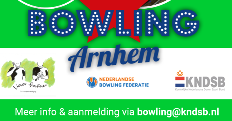 Maak kennis met de bowlingsport voor auditief beperkten  afbeelding nieuwsbericht