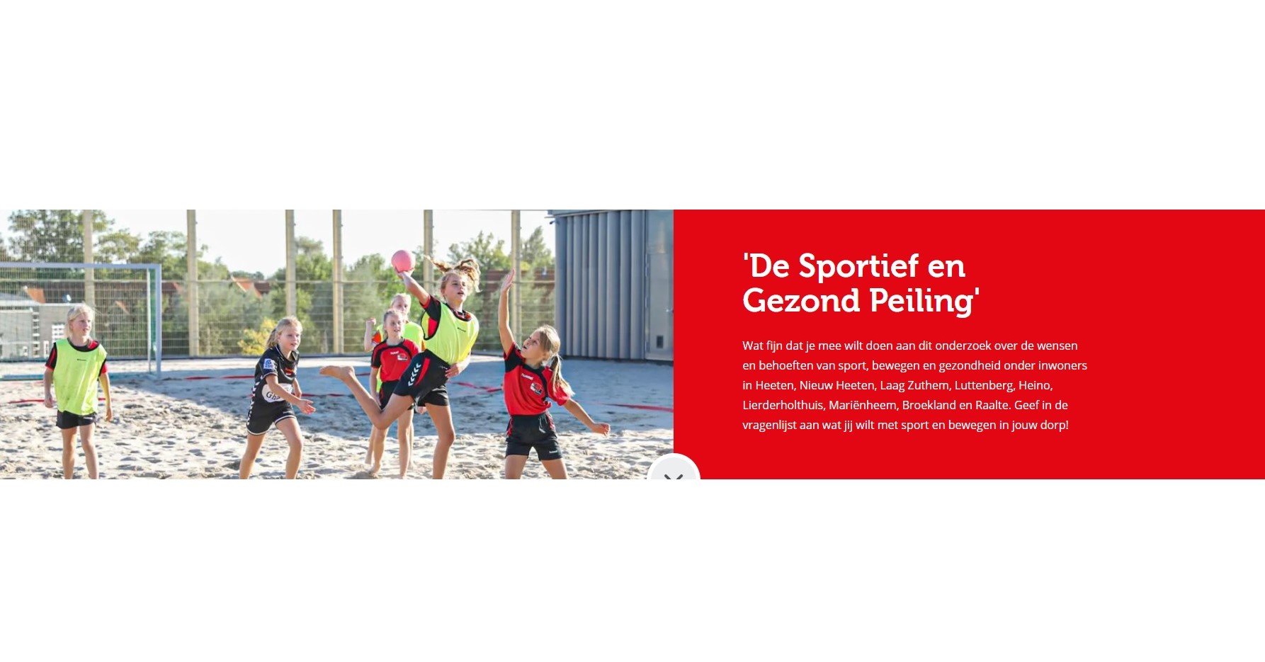 Sportief en Gezond peiling! Wat wil jij met sport, bewegen en gezondheid in jouw dorp? afbeelding nieuwsbericht Sportief en Gezond peiling! Wat wil jij met sport, bewegen en gezondheid in jouw dorp? afbeelding nieuwsbericht