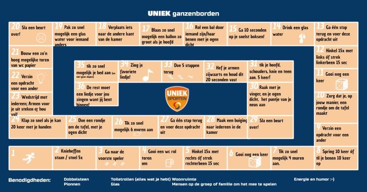 De oplossing bij regenachtig weer: Uniek Sporten Ganzenbord! afbeelding nieuwsbericht De oplossing bij regenachtig weer: Uniek Sporten Ganzenbord! afbeelding nieuwsbericht
