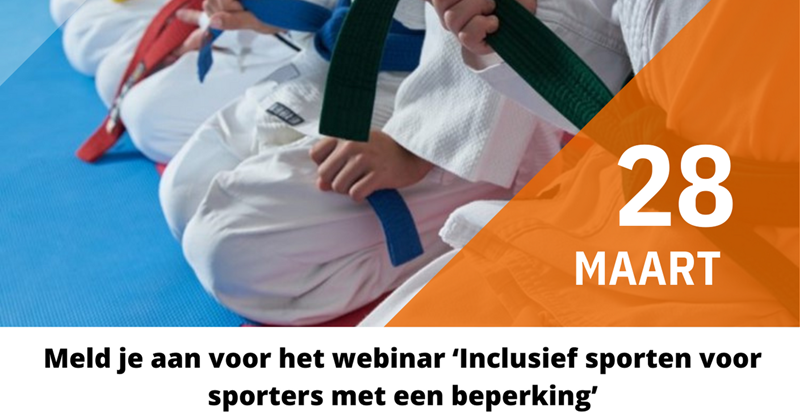 Webinar Inclusief sporten voor mensen met een beperking afbeelding nieuwsbericht