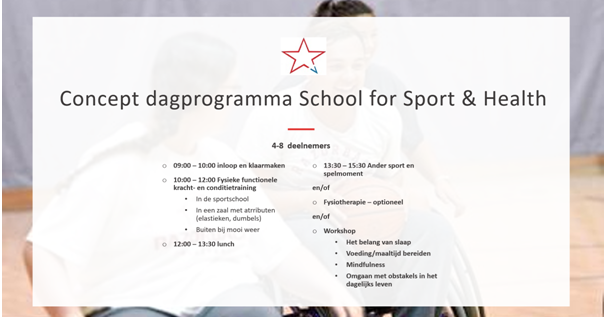 Gezocht: Enthousiaste deelnemers met motorische beperking voor School for Sport & Health Amsterdam afbeelding nieuwsbericht Gezocht: Enthousiaste deelnemers met motorische beperking voor School for Sport & Health Amsterdam afbeelding nieuwsbericht