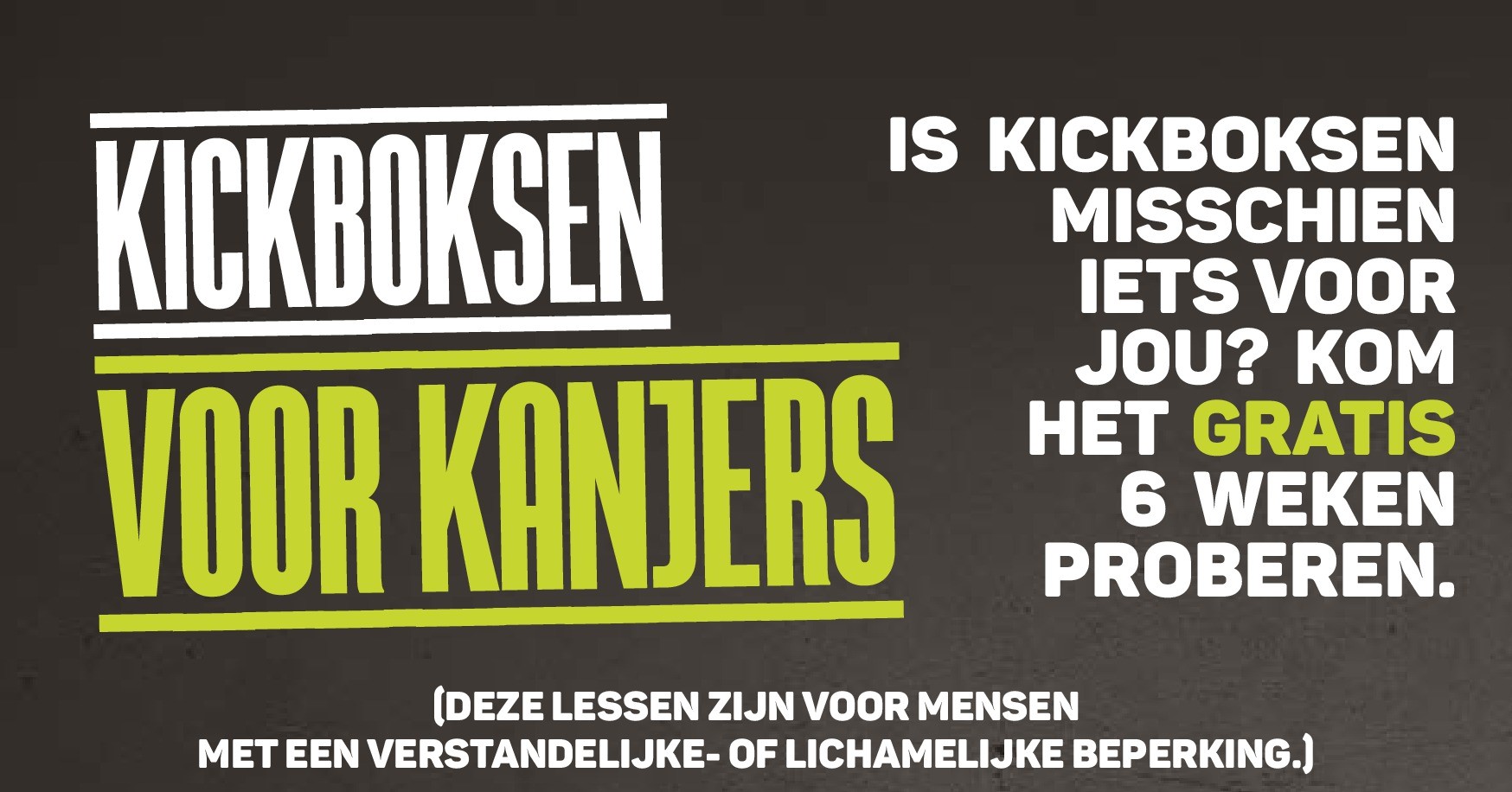 Kickboksen voor mensen met een beperking afbeelding nieuwsbericht Kickboksen voor mensen met een beperking afbeelding nieuwsbericht