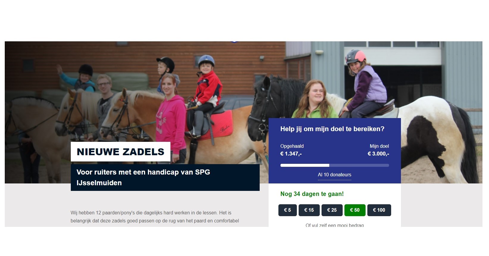 Help SPGIJ aan hun aangepaste zadel afbeelding nieuwsbericht Help SPGIJ aan hun aangepaste zadel afbeelding nieuwsbericht