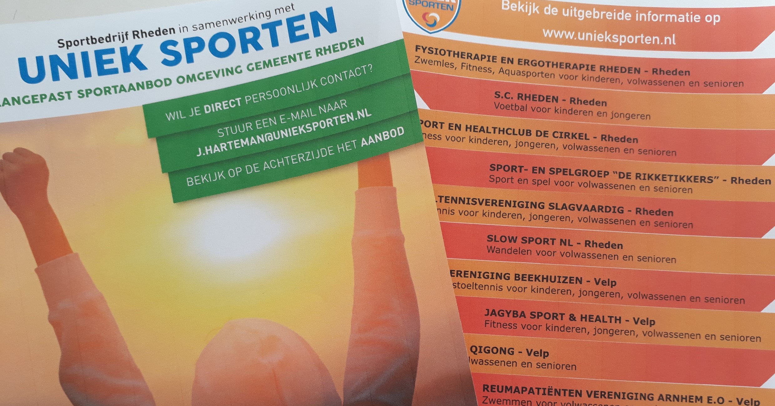 Veertien sportaanbieders voor mensen met een beperking binnen gemeente Rheden afbeelding nieuwsbericht Veertien sportaanbieders voor mensen met een beperking binnen gemeente Rheden afbeelding nieuwsbericht