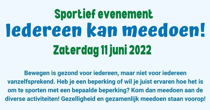 Sportief evenement: 'Iedereen kan meedoen!' in Gouda afbeelding nieuwsbericht