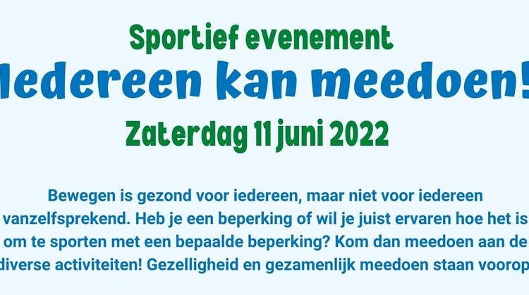 Sportief evenement: 'Iedereen kan meedoen!' in Gouda afbeelding nieuwsbericht
