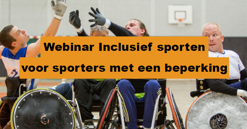 GEANNULEERD: Webinar Inclusief sporten voor mensen met een beperking afbeelding nieuwsbericht