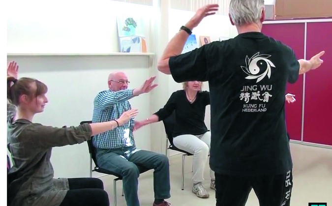 September maand van het aangepast sporten Tai Chi afbeelding agendaitem
