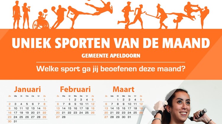 Nieuwe Uniek Sporten van de Maand kalender uit! afbeelding nieuwsbericht