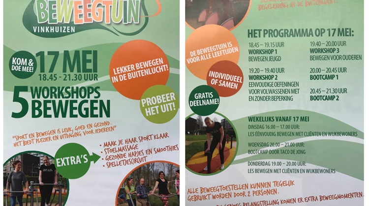 Workshops beweegtuin Vinkhuizen afbeelding nieuwsbericht Workshops beweegtuin Vinkhuizen afbeelding nieuwsbericht