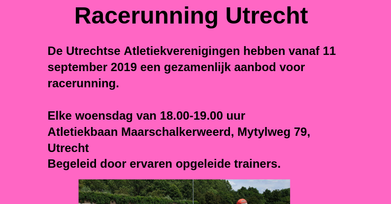 Racerunning nu ook in Utrecht! afbeelding nieuwsbericht