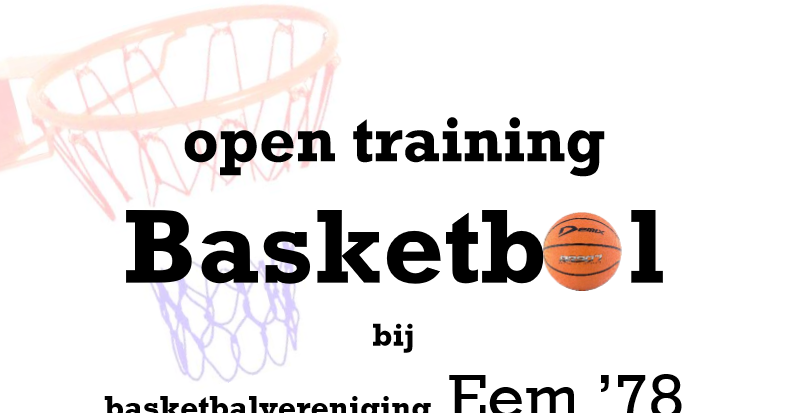 Open training Basketbal bij EEM'78!  afbeelding nieuwsbericht