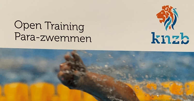 Open Training Para-zwemmen zaterdag 4 april in het Hofbad afbeelding nieuwsbericht