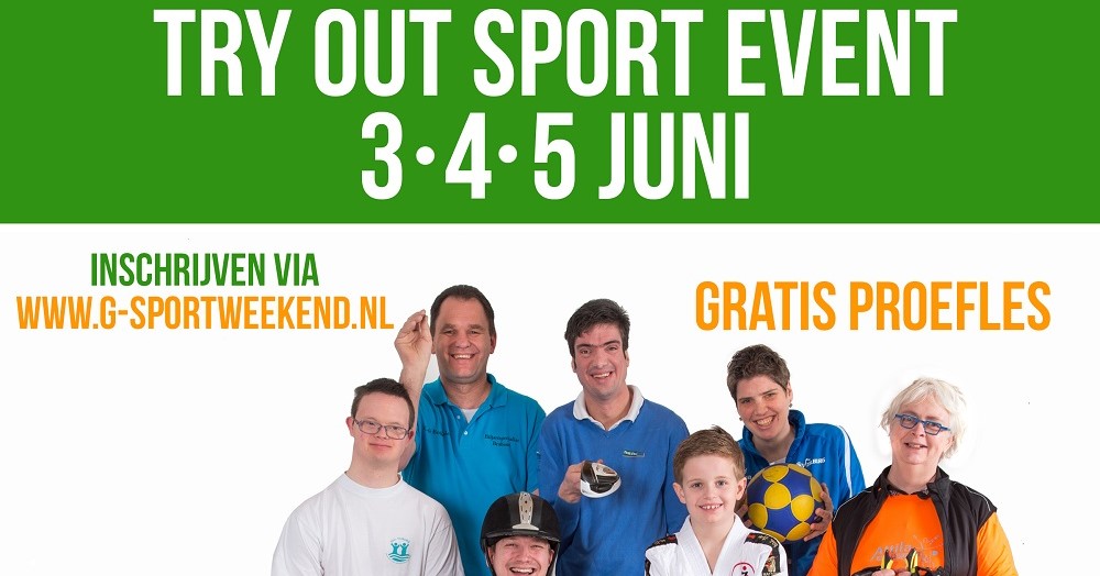 G-sportweekend Amarant 3-4-5 juni afbeelding nieuwsbericht G-sportweekend Amarant 3-4-5 juni afbeelding nieuwsbericht