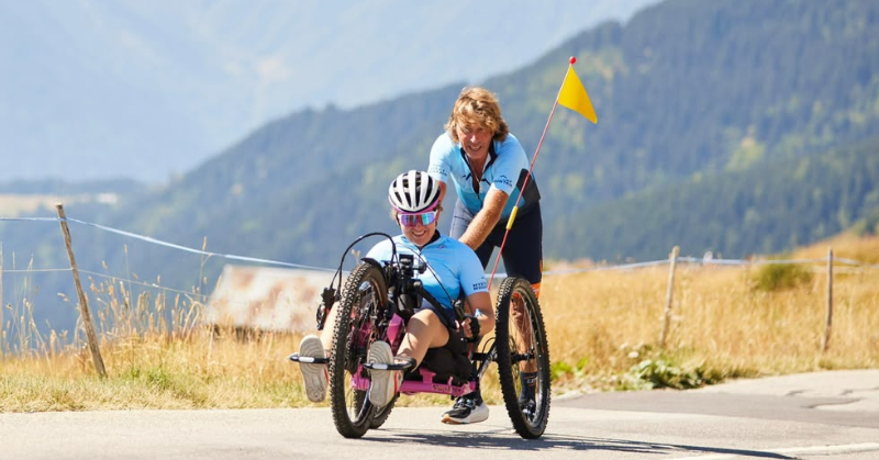 Noa de Groot gaat met haar handbike opnieuw de Mystery Mountain op