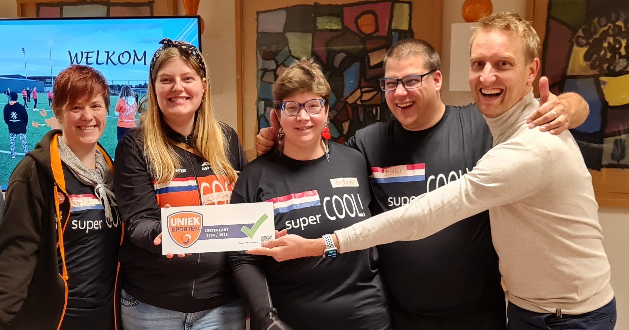 Uniek Sporten Certificaat voor Super COOL! afbeelding nieuwsbericht Uniek Sporten Certificaat voor Super COOL! afbeelding nieuwsbericht