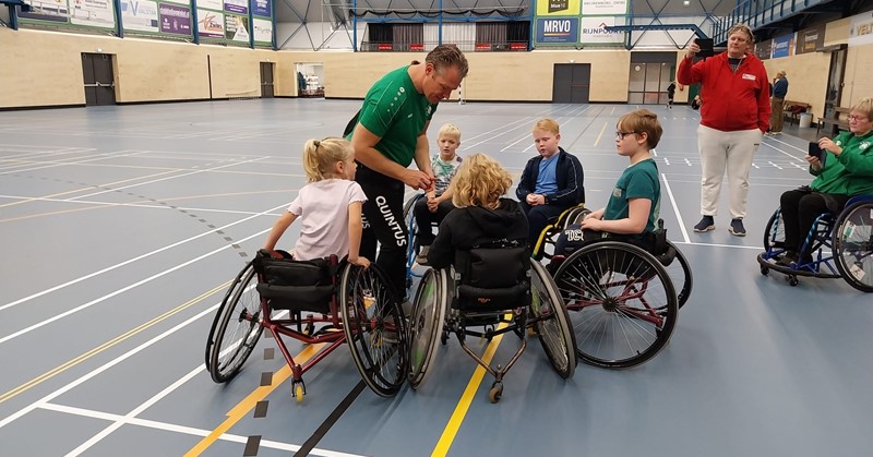 HV Quintus start eerste jeugdteam rolstoelhandbal afbeelding nieuwsbericht