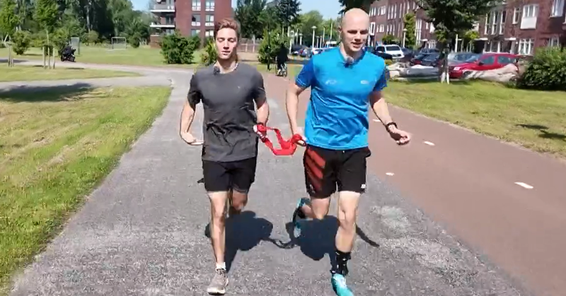 Hardlopen met blind vertrouwen