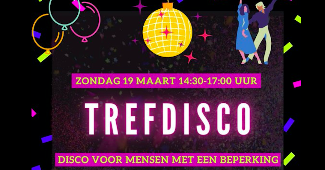 Trefdisco zondag 19 maart! afbeelding nieuwsbericht Trefdisco zondag 19 maart! afbeelding nieuwsbericht