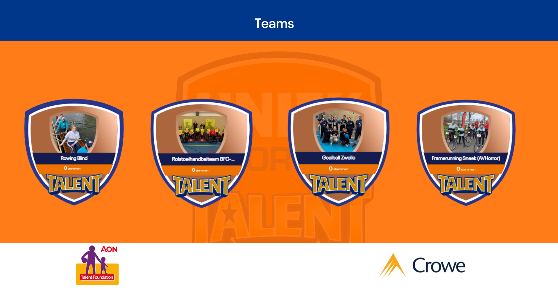 Maak kennis met onze finalisten: teams afbeelding nieuwsbericht Maak kennis met onze finalisten: teams afbeelding nieuwsbericht