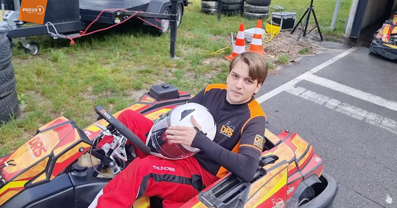 Siebe kan nu met aangepaste kart ook racen afbeelding nieuwsbericht