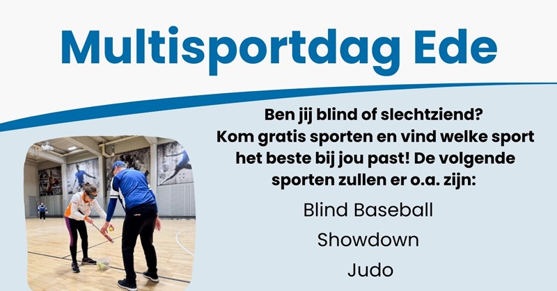 Multisportdag voor mensen met een visuele beperking in Ede afbeelding nieuwsbericht