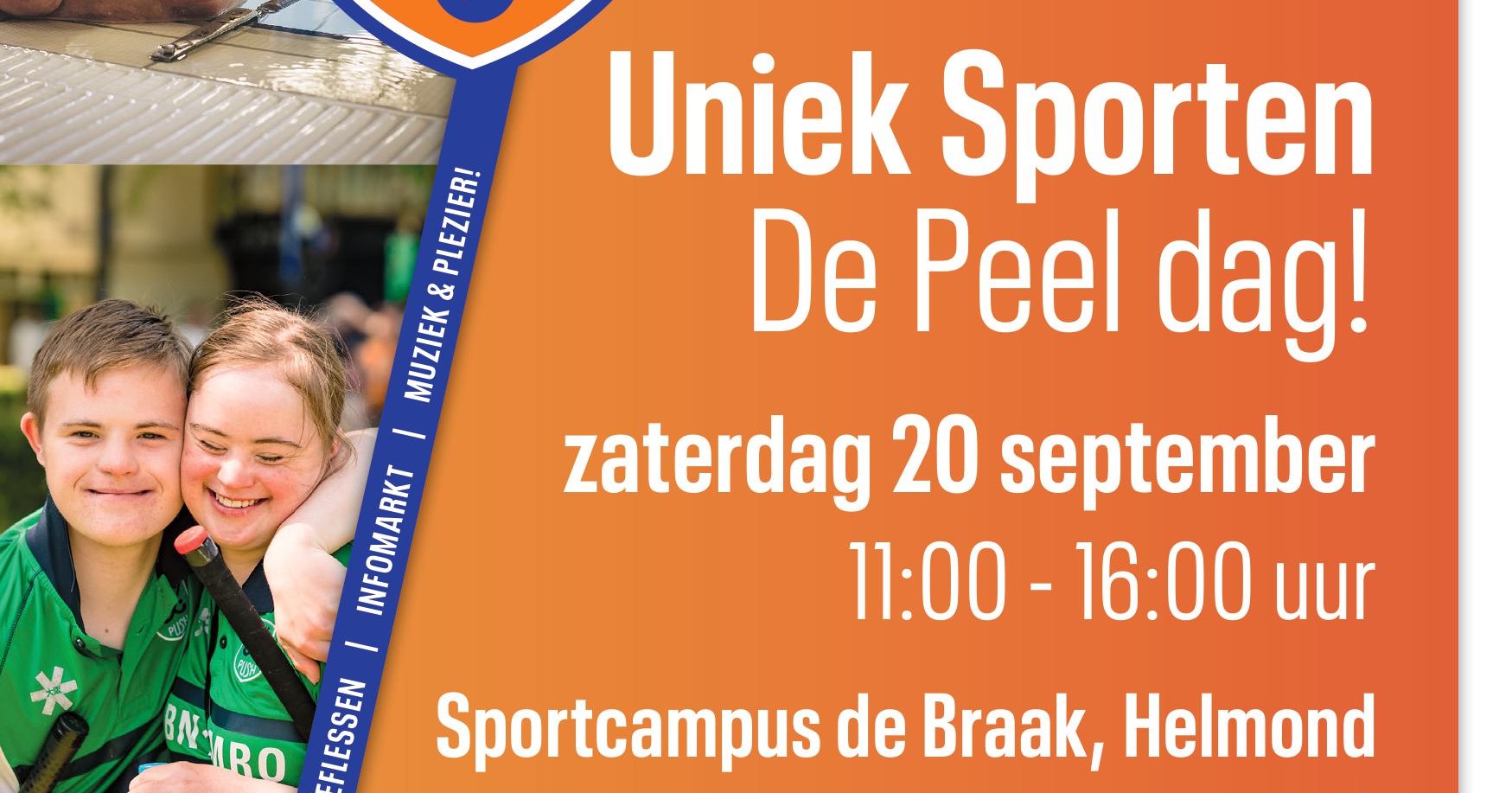 Ontdek aangepast sporten op de Uniek Sporten de Peel dag – zaterdag 20 september in Helmond! afbeelding nieuwsbericht Ontdek aangepast sporten op de Uniek Sporten de Peel dag – zaterdag 20 september in Helmond! afbeelding nieuwsbericht